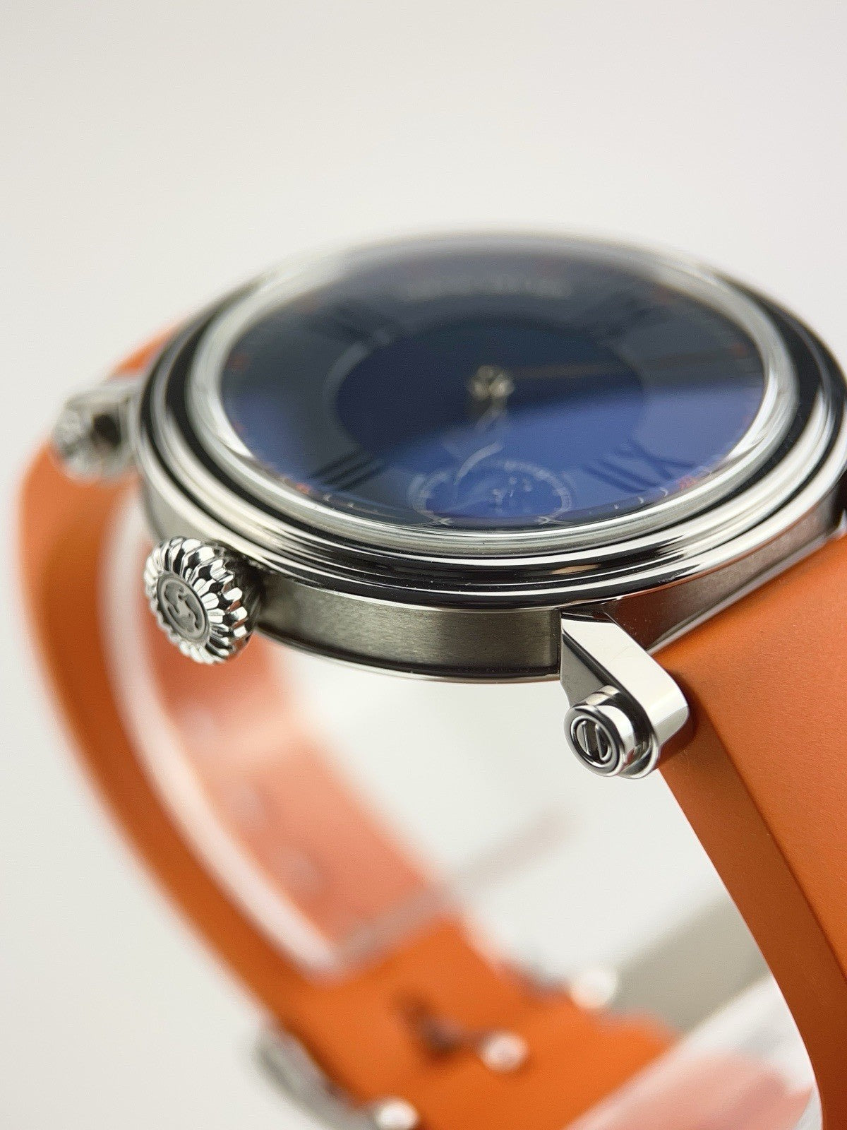 Speake-Marin The Piccadilly Titanium Blue Dial 38mm Automatic Men’s Watch