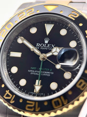 Rolex GMT-Master II Steel & Gold Black Dial 40mm Automatic Men’s Watch 116713