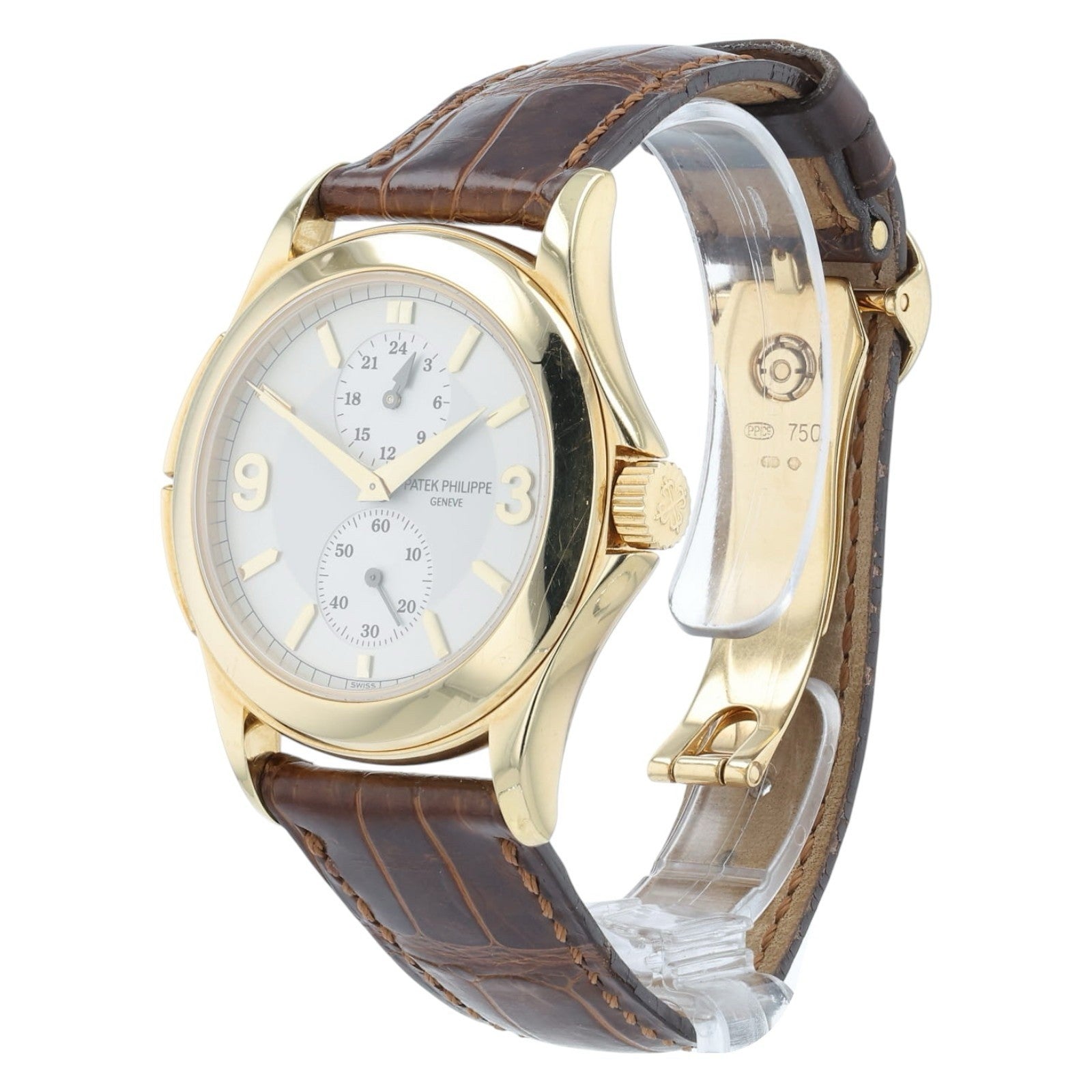 Patek Calatrava Silver Dial 18k Yellow Gold 37mm Manual Wind Men’s Watch 5134J