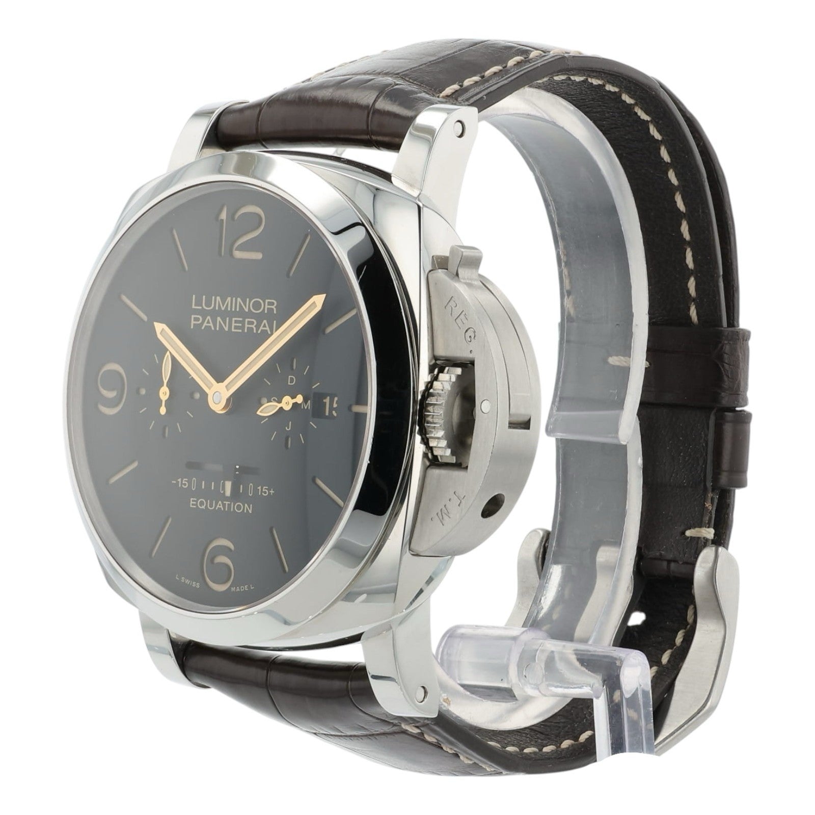 Panerai Luminor Equation of Time Black Dial 47mm Manual Wind Mens Watch PAM00601