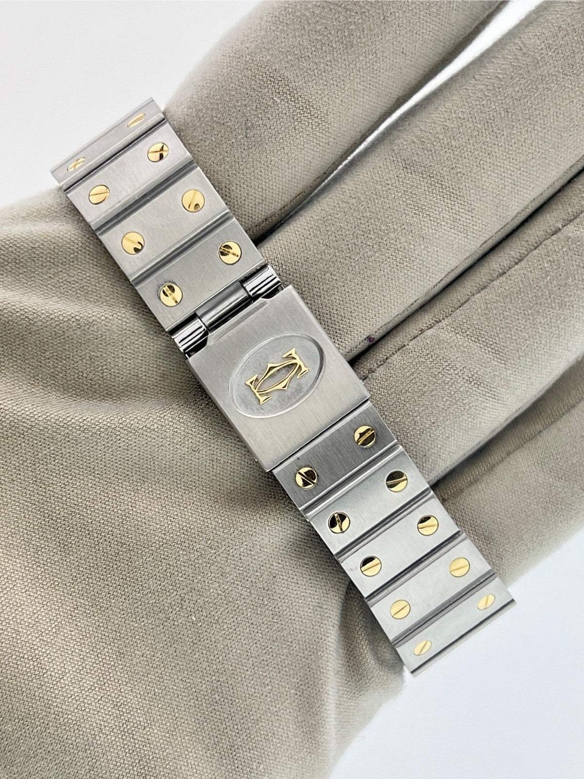 Cartier Santos Gold & Steel Silver Dial 29mm Automatic Men’s Watch 2961