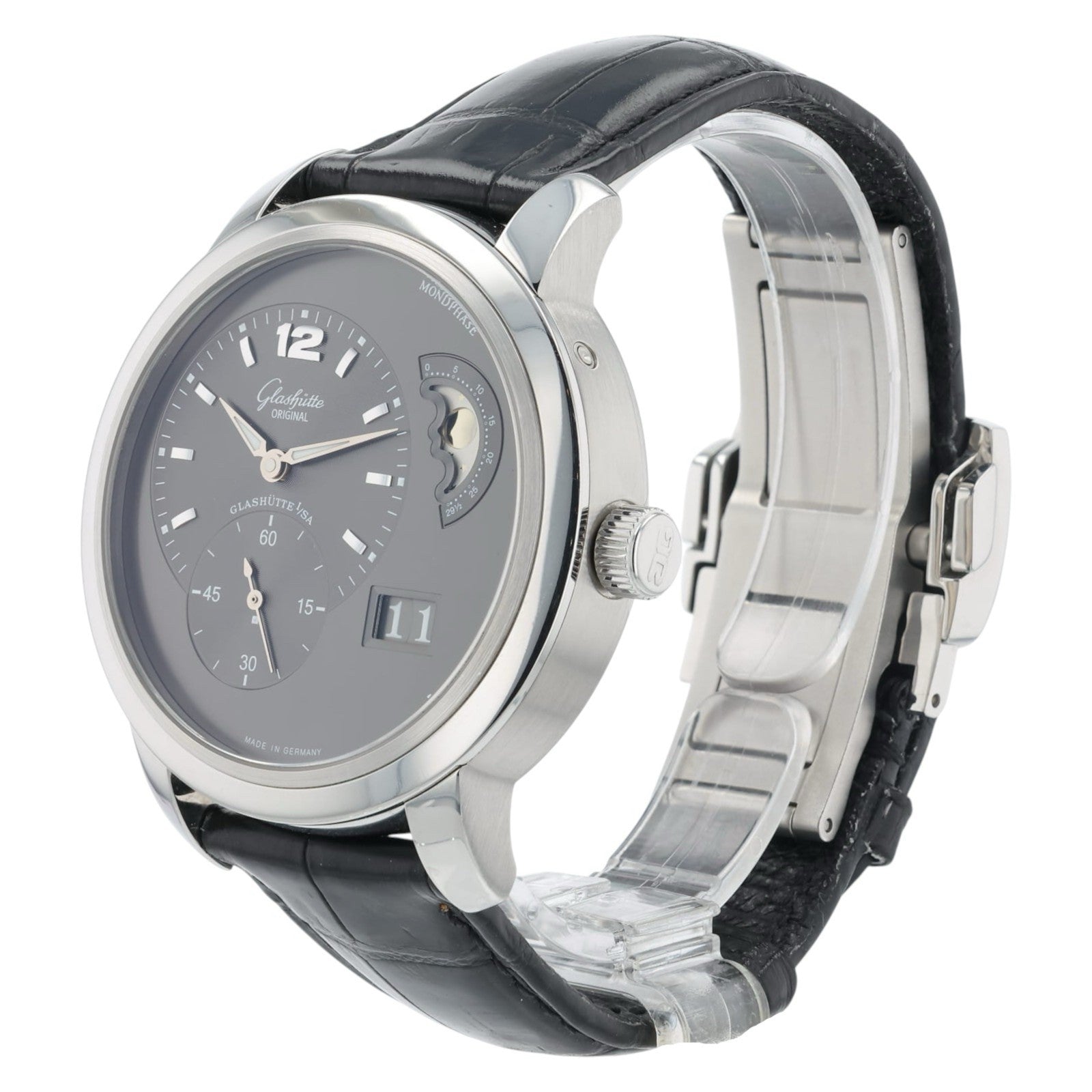 Glashutte Original PanoMaticLunar Steel gray Dial 42mm Automatic 90-02-36-12-05