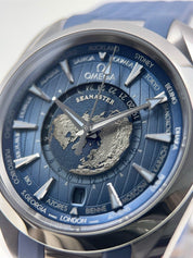 NEW 2024 Omega Seamaster Aqua Terra Worldtimer Summer Blue 43mm Automatic Watch