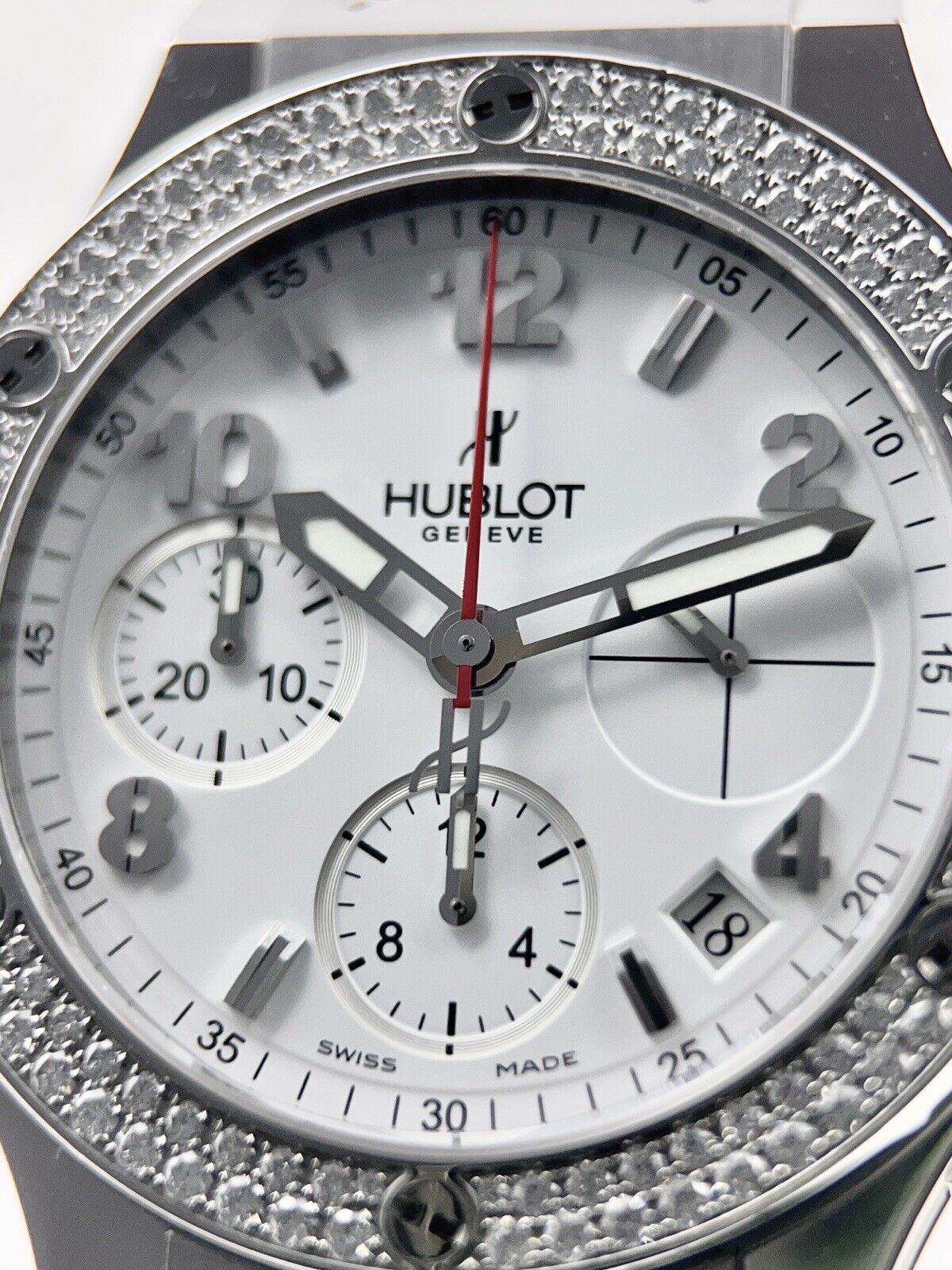 HUBLOT Big Bang Automatic Chronograph Watch Factory Diamonds 342.SE.230.RW.114