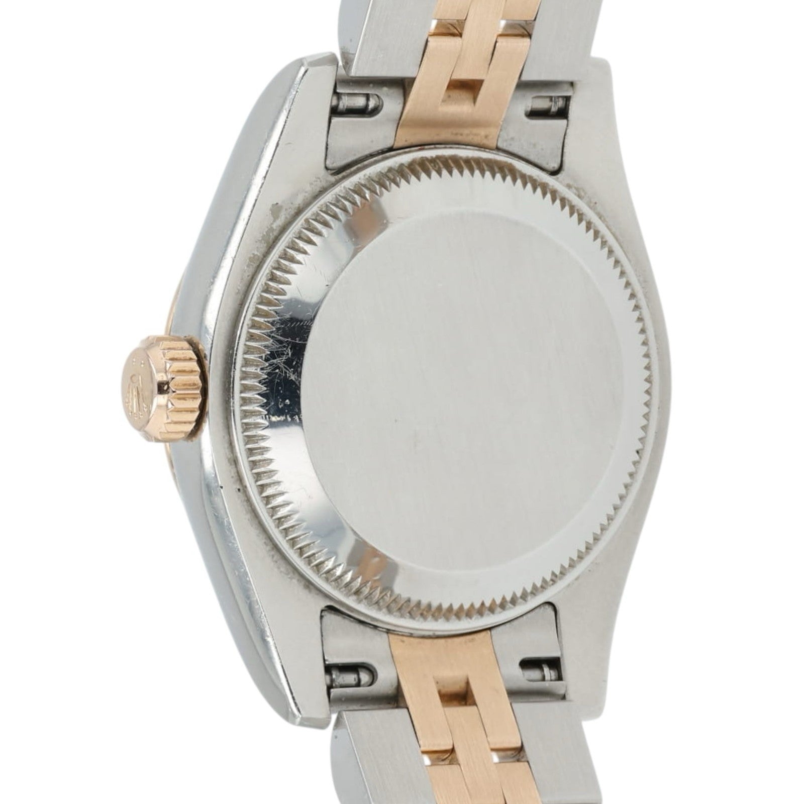 Rolex Datejust Ladies 26mm Rose Gold Steel Automatic Diamond Watch 179171 B+P
