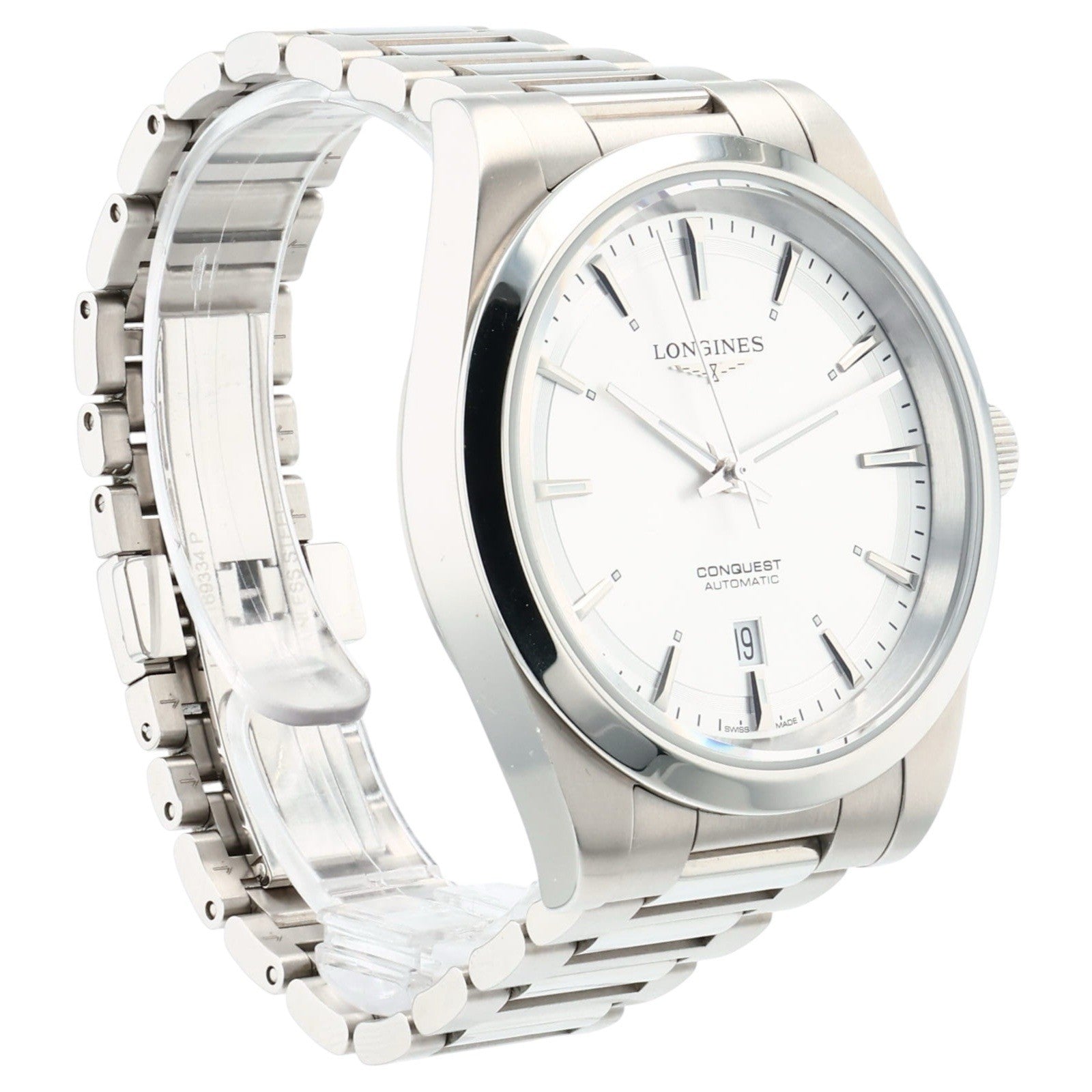 Longines Conquest Stainless Steel Silver Dial 41mm Automatic Mens Watch L3.830.4