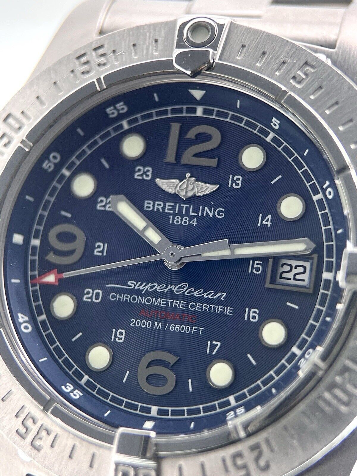 Breitling Superocean Steelfish Steel Blue Dial 44mm Automatic Men’s Watch A17390