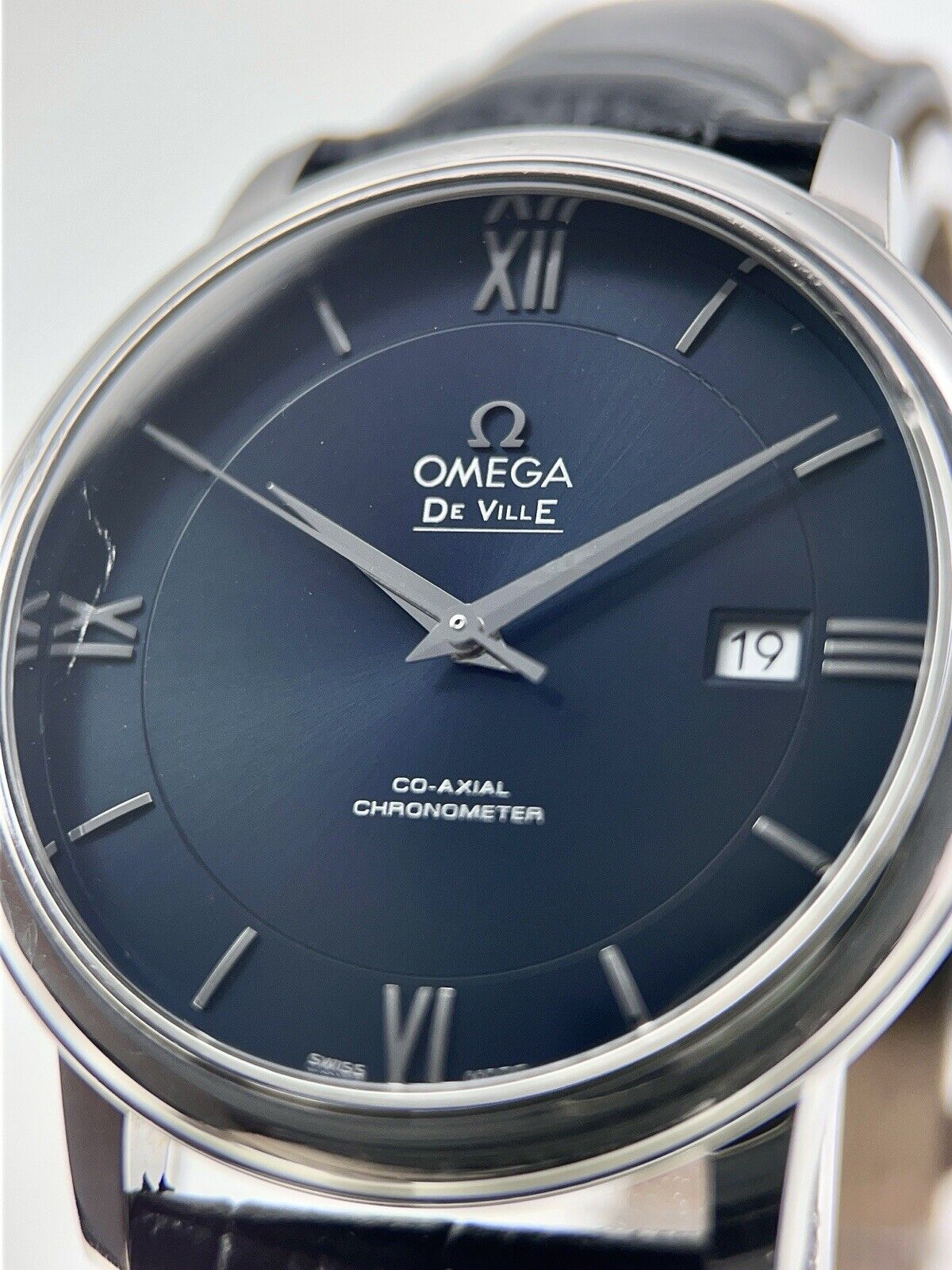 Omega De Ville Prestige Stainless Steel Blue 40mm Automatic Men’s Watch