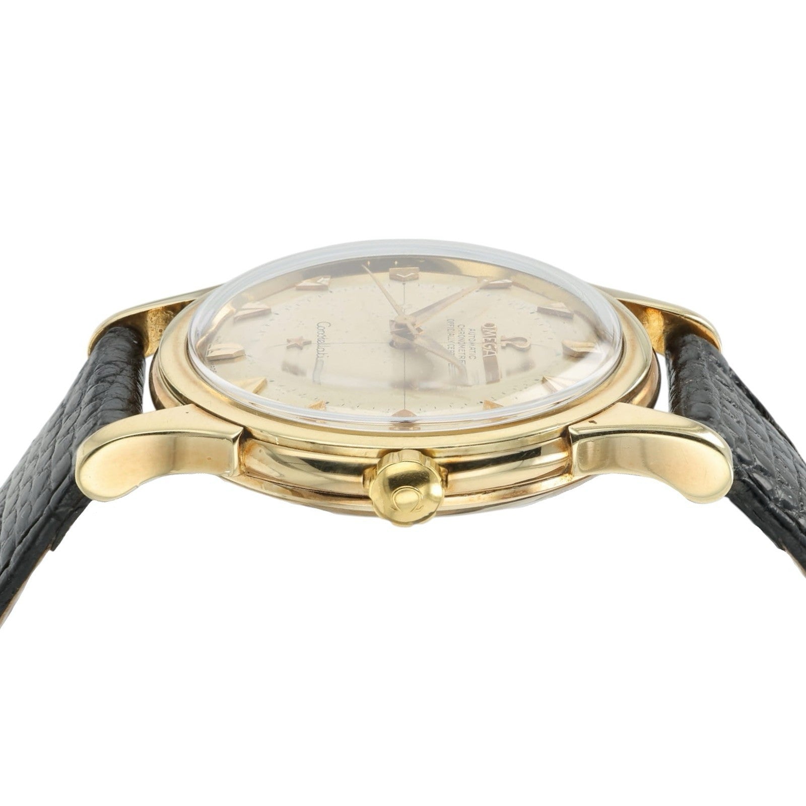 Omega Constellation Silver Dial 18k Yellow Gold 35mm Automatic Men’s Watch 2852