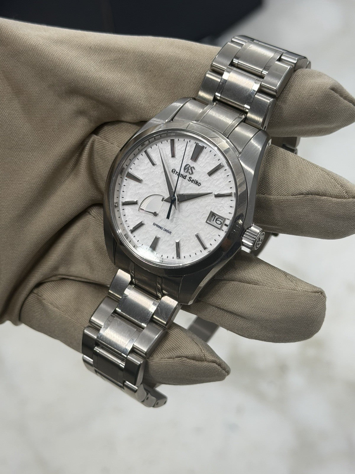 Grand Seiko Spring Drive Snowflake Date Watch SBGA211 Titanium  - Box/Paper