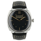 Panerai Radiomir Black Dial Stainless Steel 47mm Manual Wind Mens Watch PAM00425