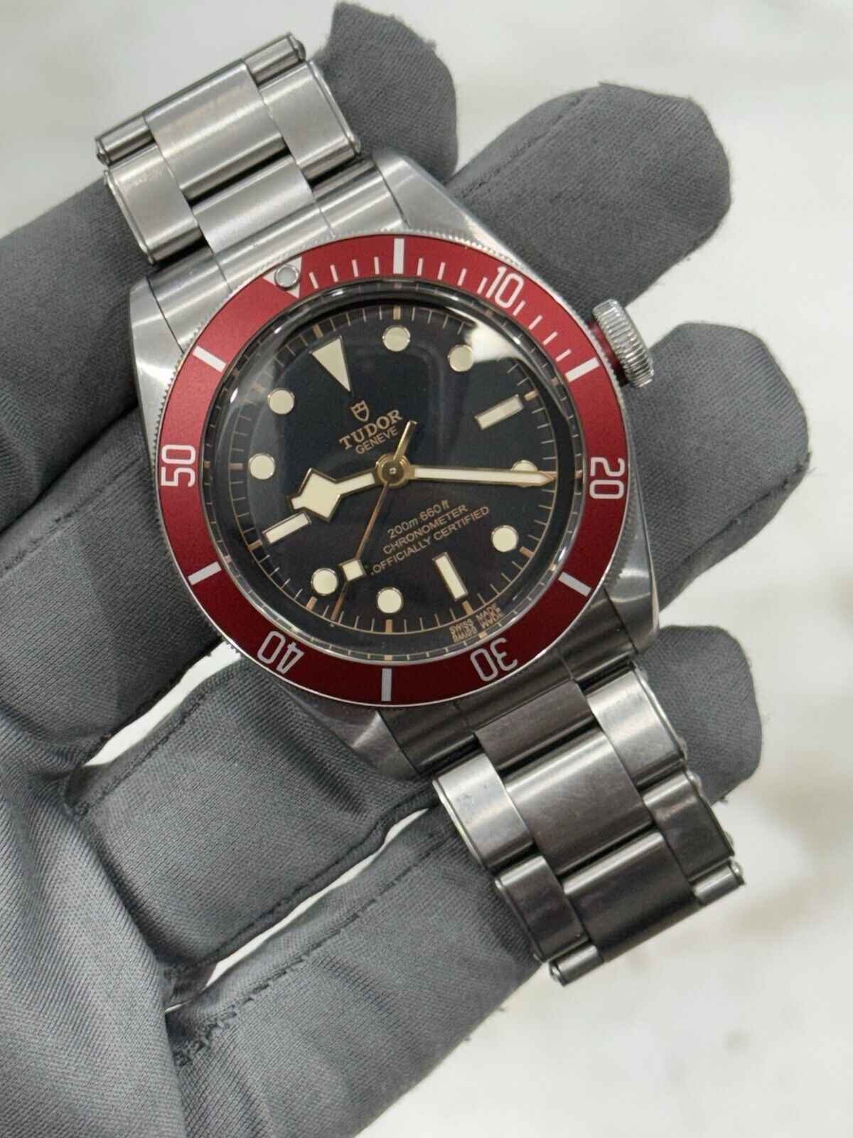 Tudor Black Bay 41 Automatic Red Bezel Stainless Steel Watch 79230R Watch
