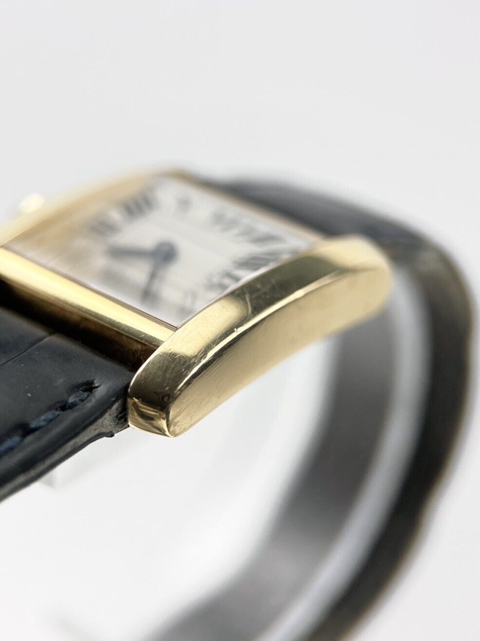 Cartier Tank Francaise Small 18k Yellow Gold Ladies Quartz Watch Ref. 2385