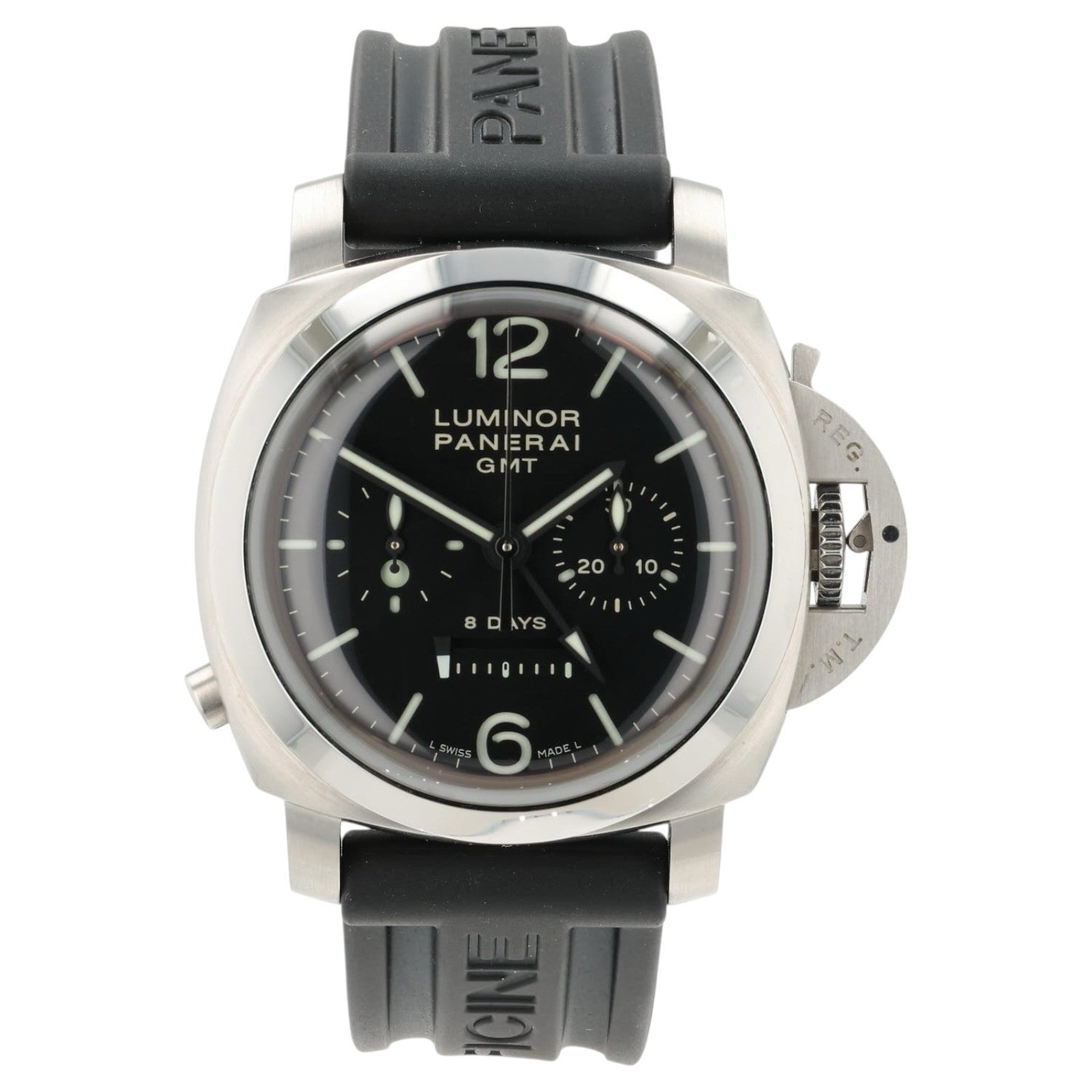 Panerai Luminor GMT Black Dial Stainless Steel 44mm Manual Wind Mens PAM00275