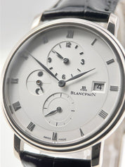 Blancpain Villeret GMT 18k White Gold 38mm Automatic Men’s Watch 6260 W/ Papers