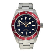 2014 Tudor Black Bay Smiley Stainless Steel Red 41mm Automatic Watch 79220R