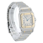 Cartier Santos Gold & Steel Silver Dial 24mm Quartz Women's Watch 1057930