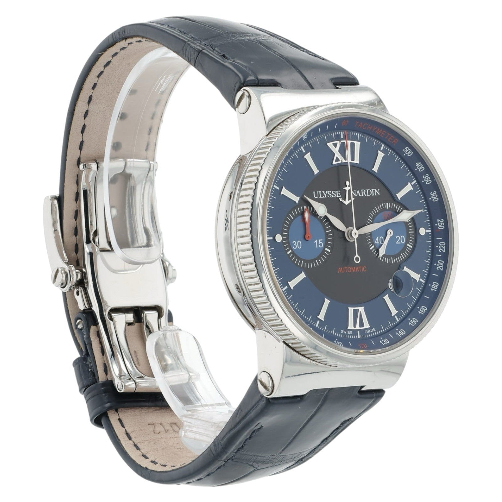 Ulysse Nardin Maxi Marine Blue Dial Stainless Steel 41mm Automatic Men’s 353-66