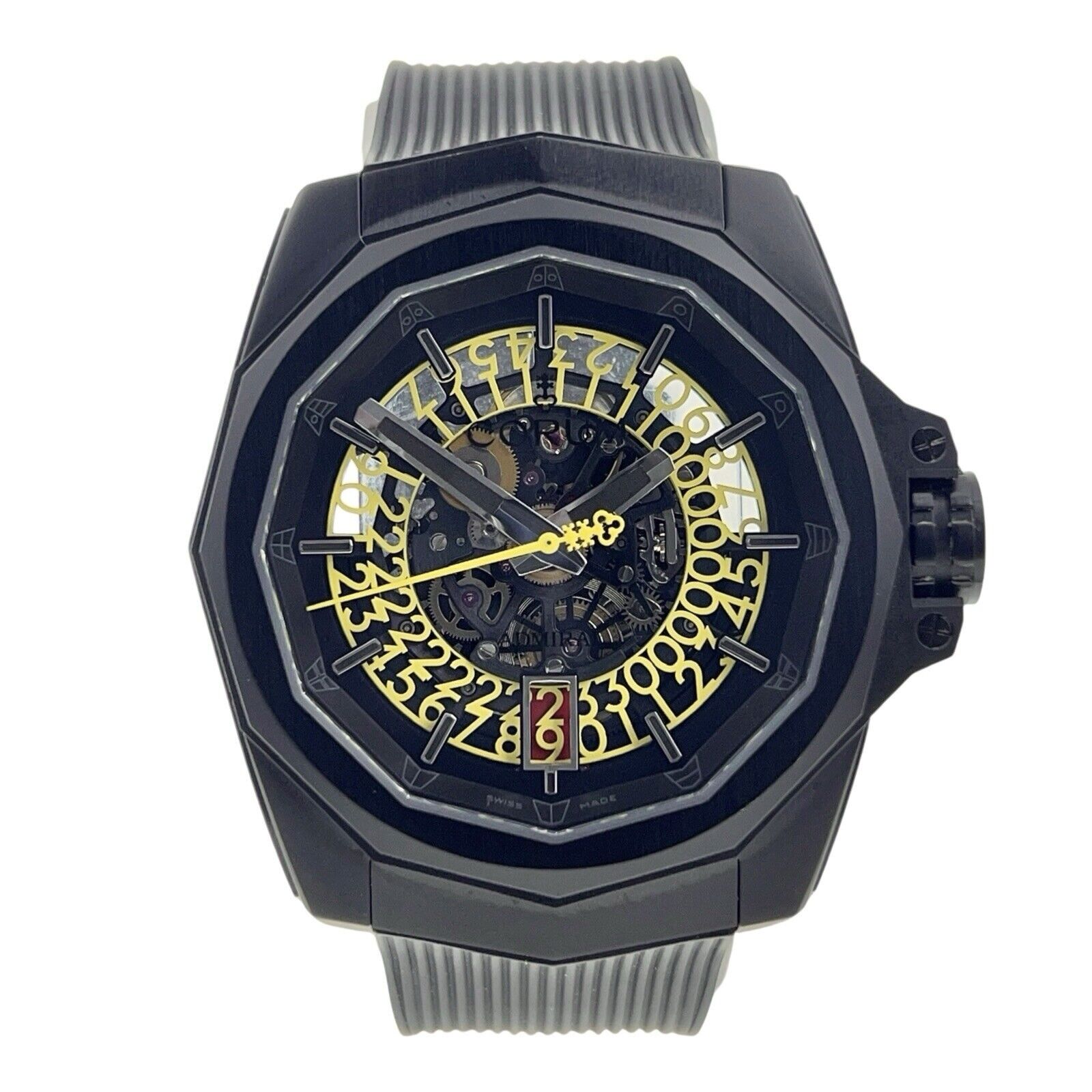 Corum Admiral 45 Squelette 45mm Automatic Yellow Skeleton Men’s Watch 1.0125