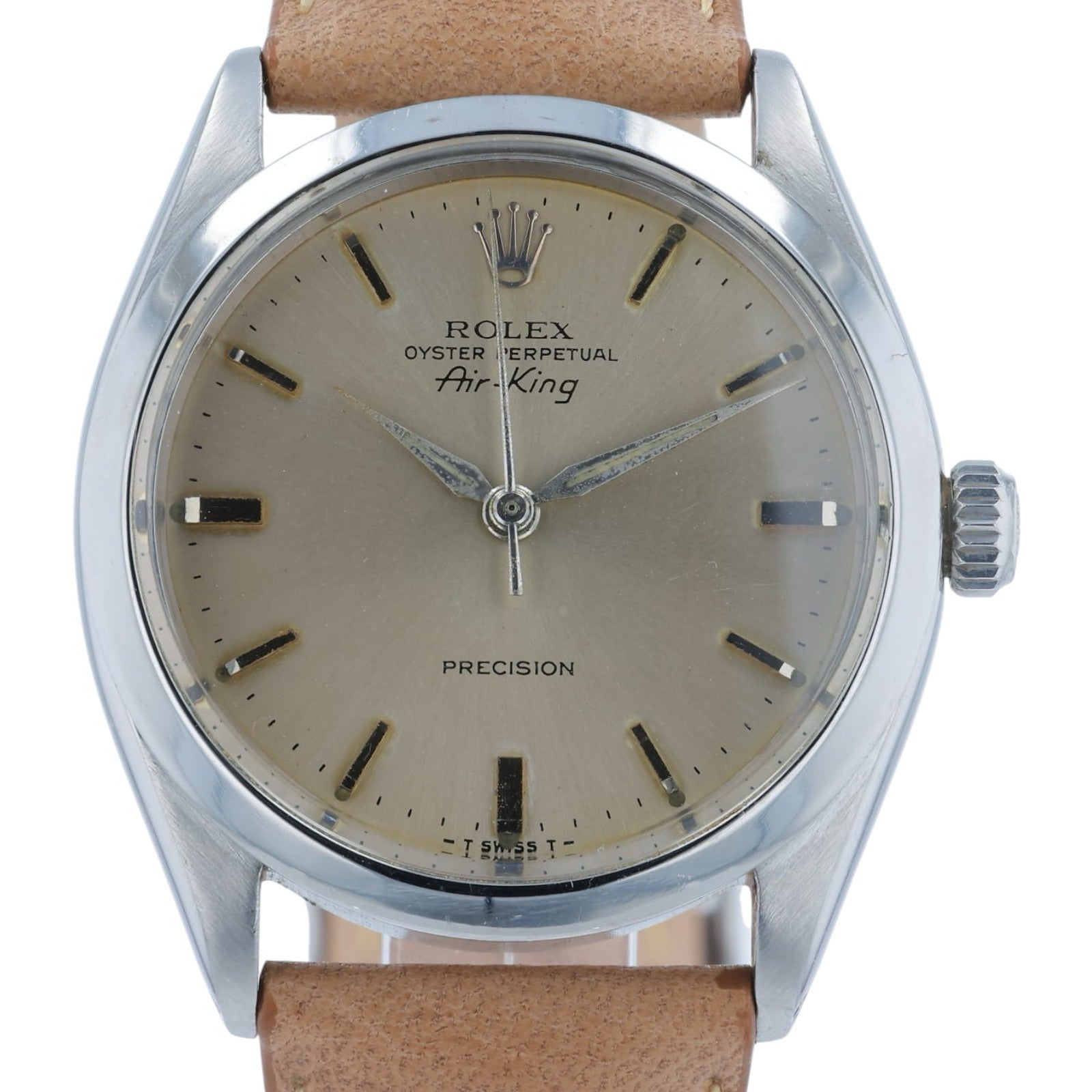 Rolex Air King Stainless Steel Champagne Dial 34mm Automatic Men’s Watch 5500