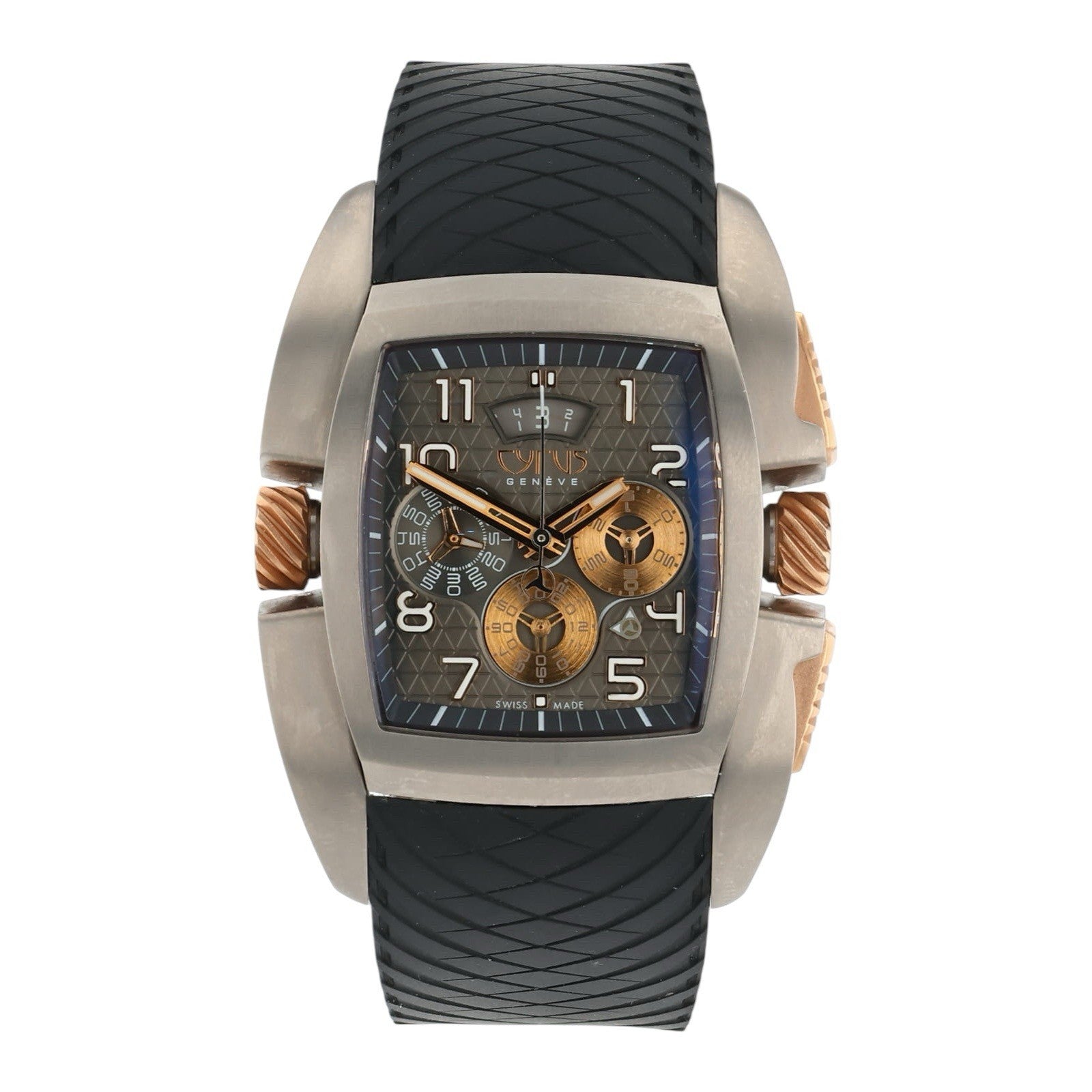 Cyrus Kuros Titanium Black Dial 44mm Automatic Movement Mens Watch 598.201.A