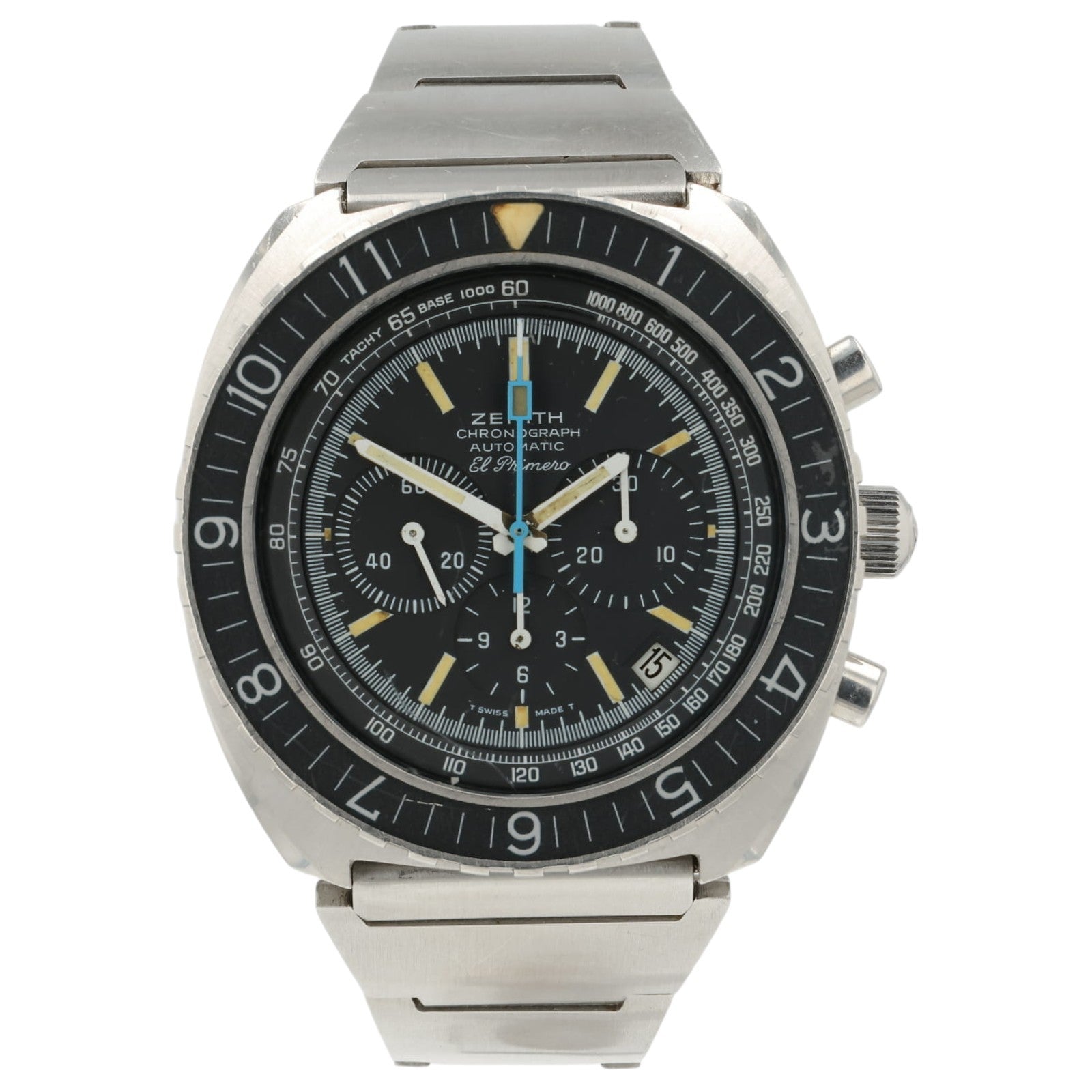 Zenith El Primero Vintage Black Dial Steel 43.5mm Automatic Mens 01-0150-415