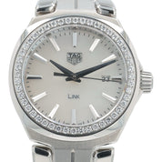 Tag Heuer Link Lady Steel Mother Of Pearl Dial 32mm Quartz Women’s Watch WBC1314
