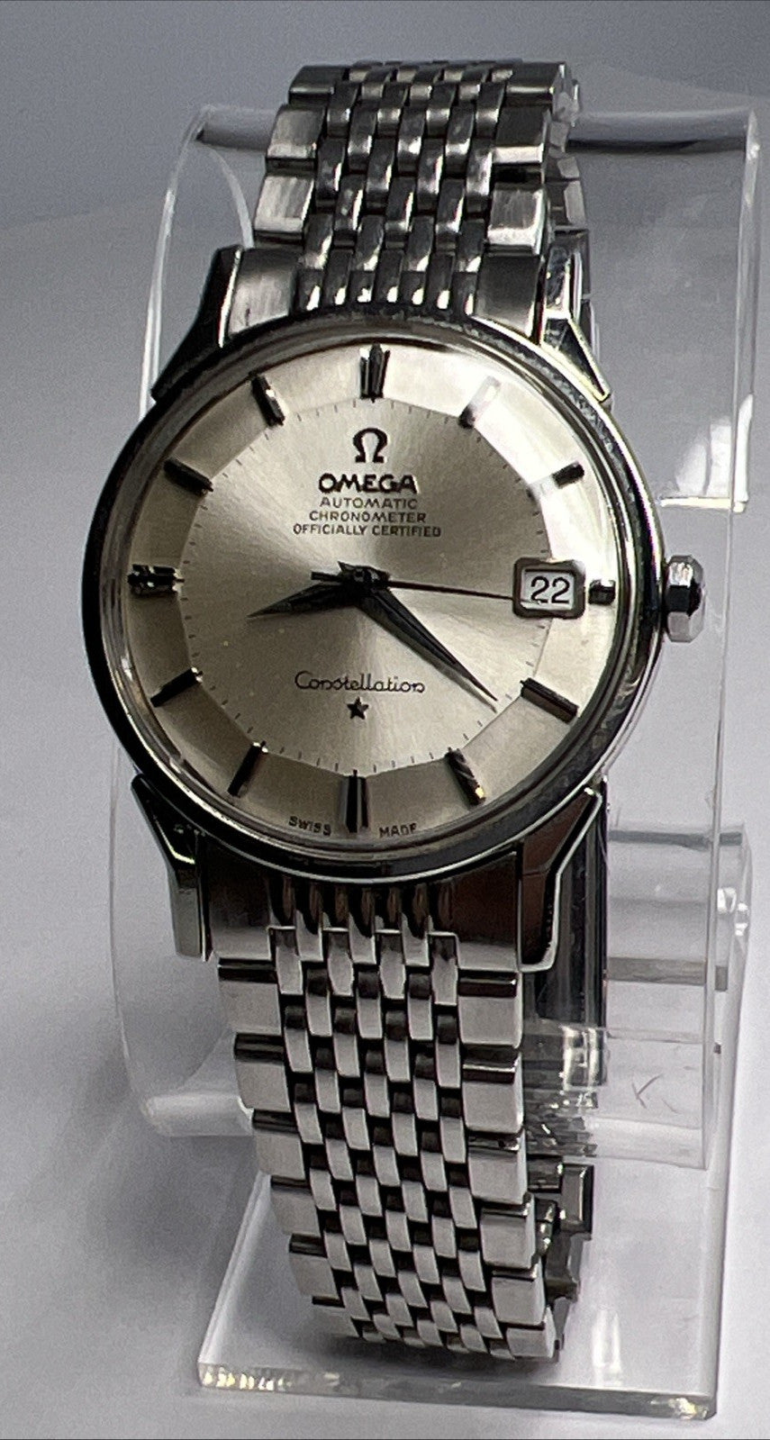 Omega Constellation Pie Pan 168.005 34mm Cal 564 Date Watch & 1503/1 Bracelet