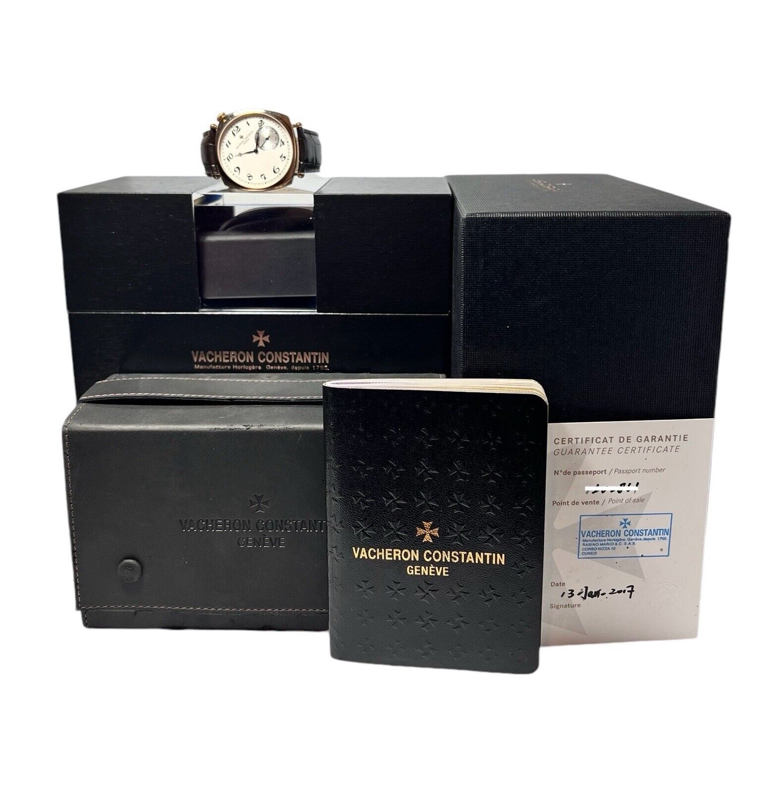 Vacheron Constantin Historiques 18k Rose Gold 40mm Manual Wind Mens Watch 82035