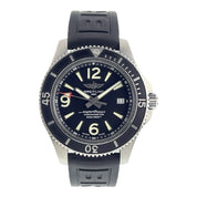 Breitling Superocean Stainless Steel Black Dial 42mm Automatic Mens Watch A17366
