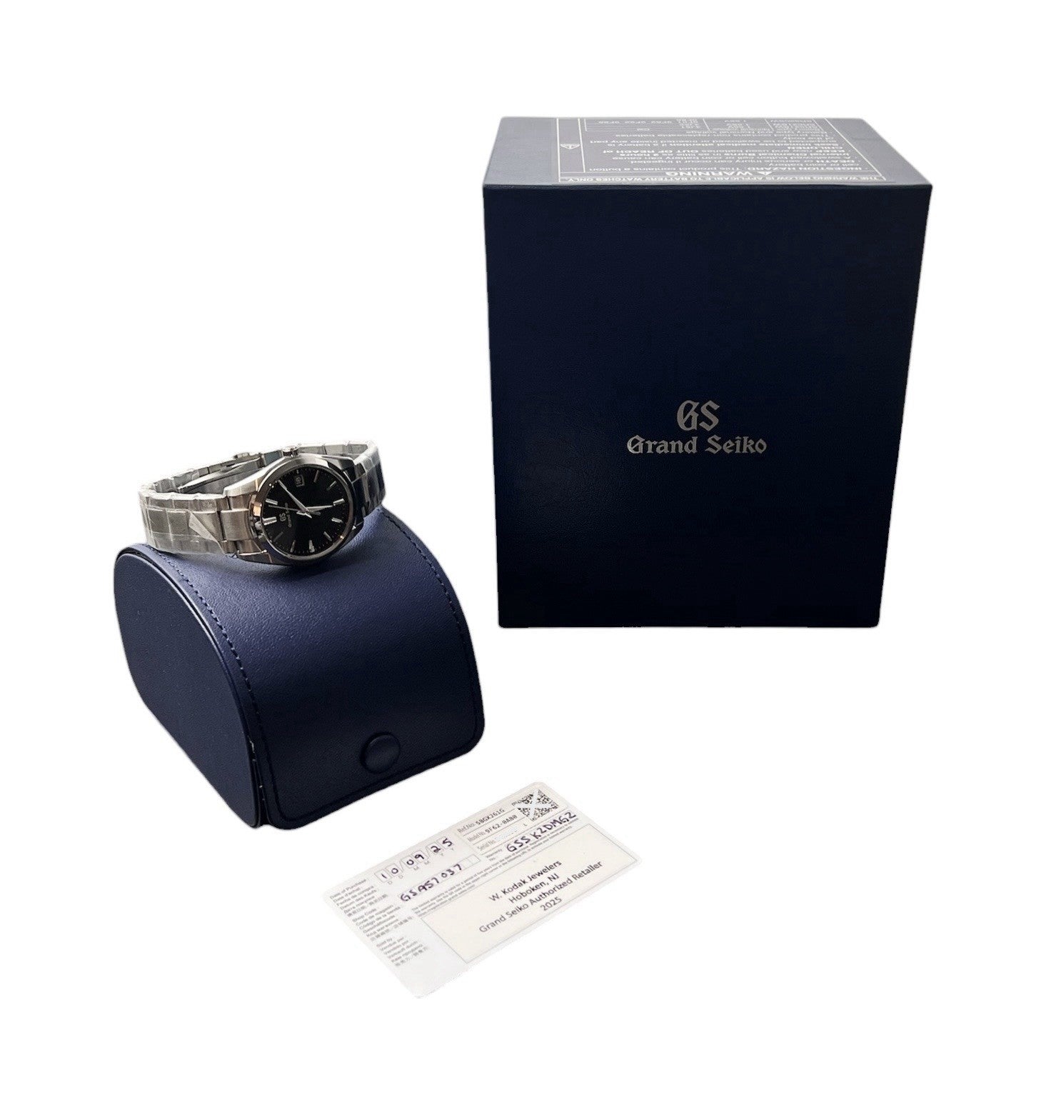 NEW 2025 Grand Seiko Heritage Black Dial Steel 37mm Quartz Men’s Watch SBGX261