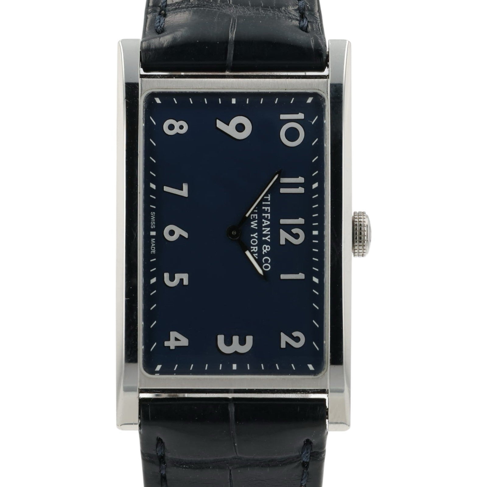 Tiffany & Co. East West Blue Dial Stainless Steel Quartz Movement Unisex Watch