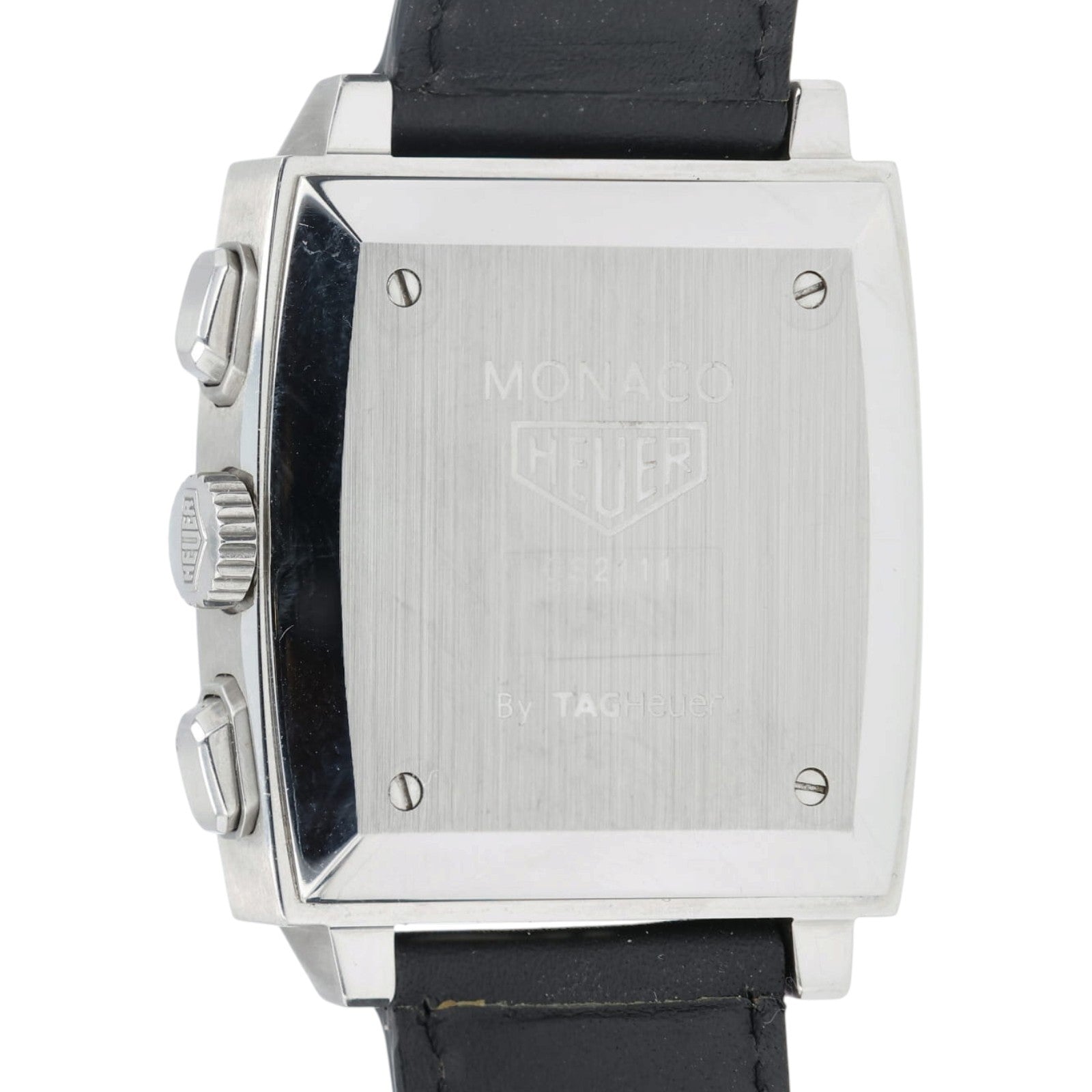 Tag Heuer Monaco Black Dial Stainless Steel 38mm Automatic Mens Watch CS2111