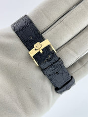 Chopard Geneve 18k Gold Champagne Dial 32mm Quartz Mens Watch 1077