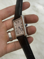 Cartier Tank XL Silver Dial Stainless Steel 31mm Automatic Mens Watch W5200027