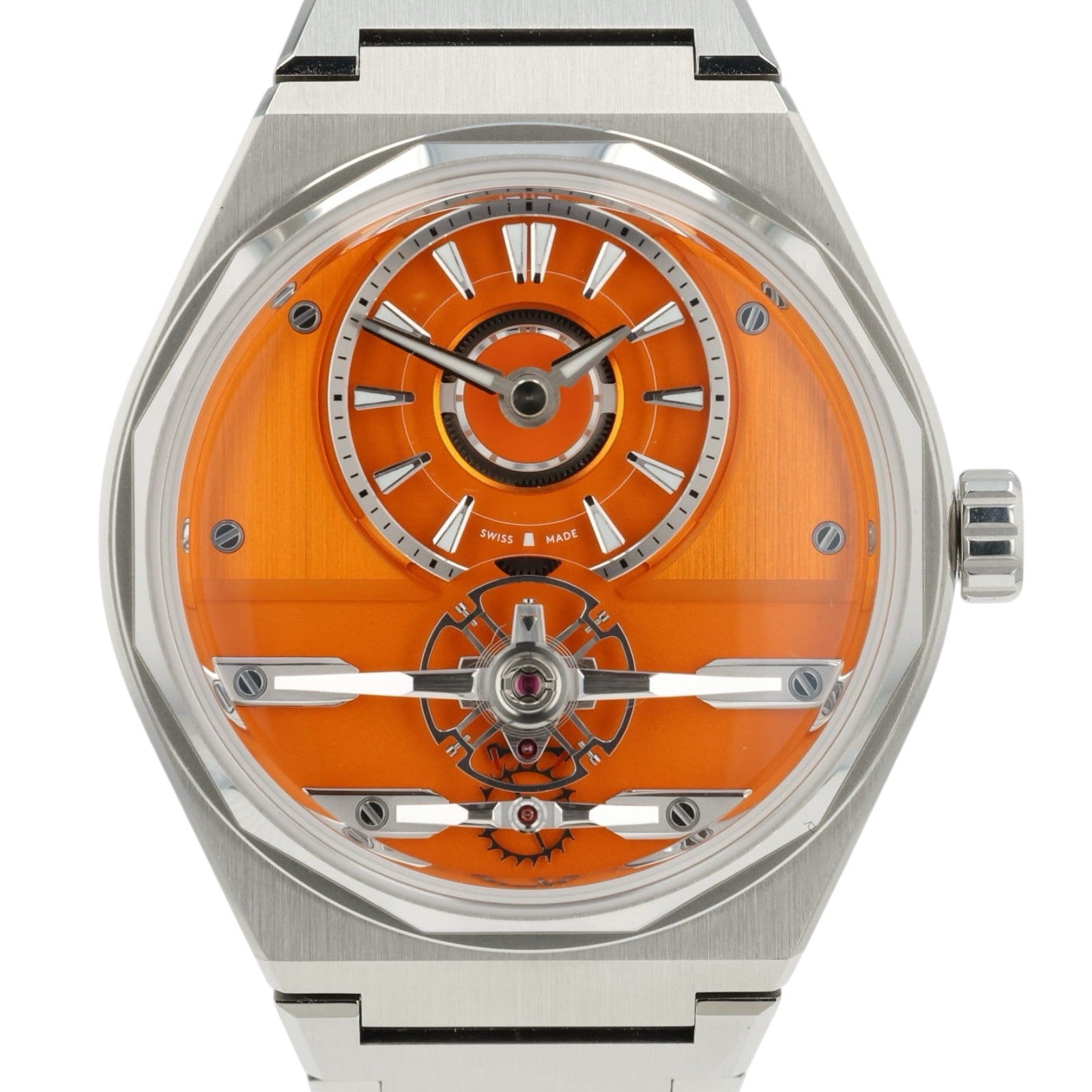 Christopher Ward C12 Loco Orange Dial Steel 41mm Manual Wind Men’s Watch C12