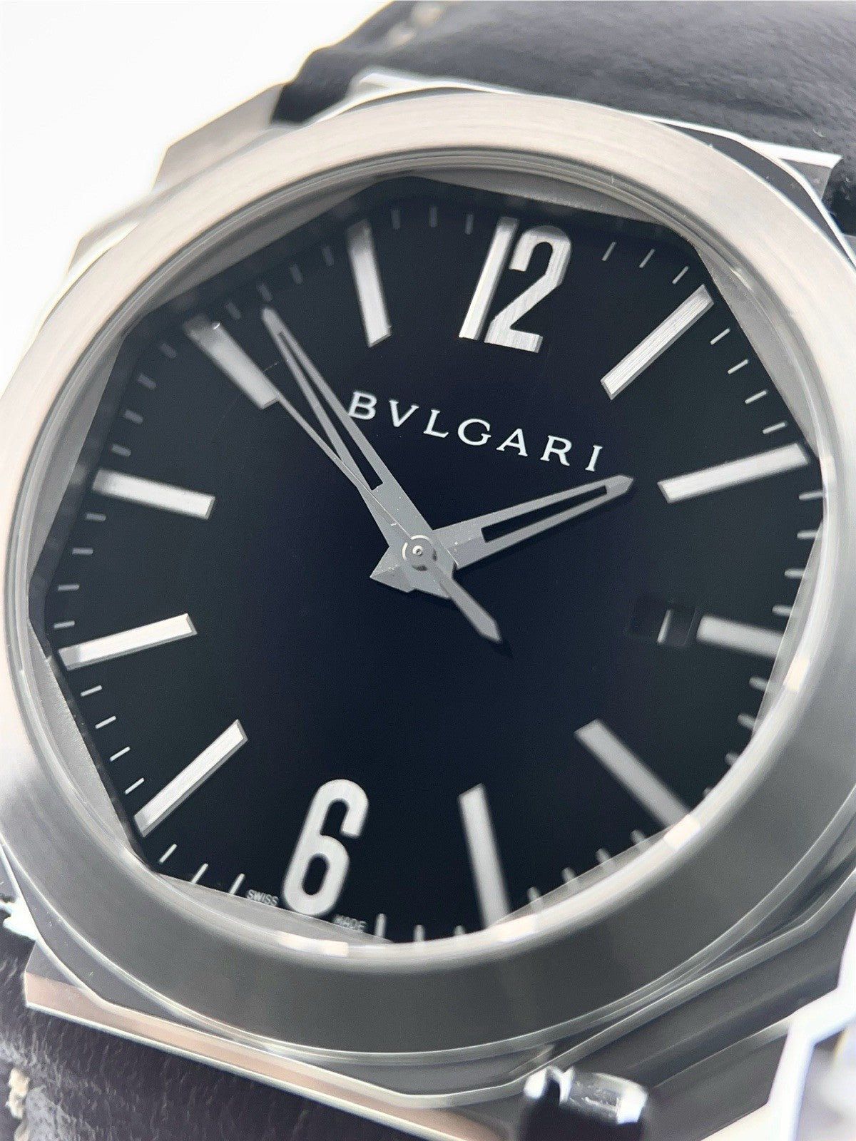 Bulgari Octo Stainless Steel Black Dial 41mm Automatic Men’s Watch BGO41S