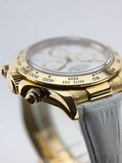 Rolex Daytona 18k Yellow Gold White Dial 40mm Automatic Men’s Watch 116518