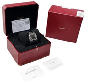 Cartier Santos Dumont Steel Black Dial 31mm Manual Wind Men’s Watch WSSA0046