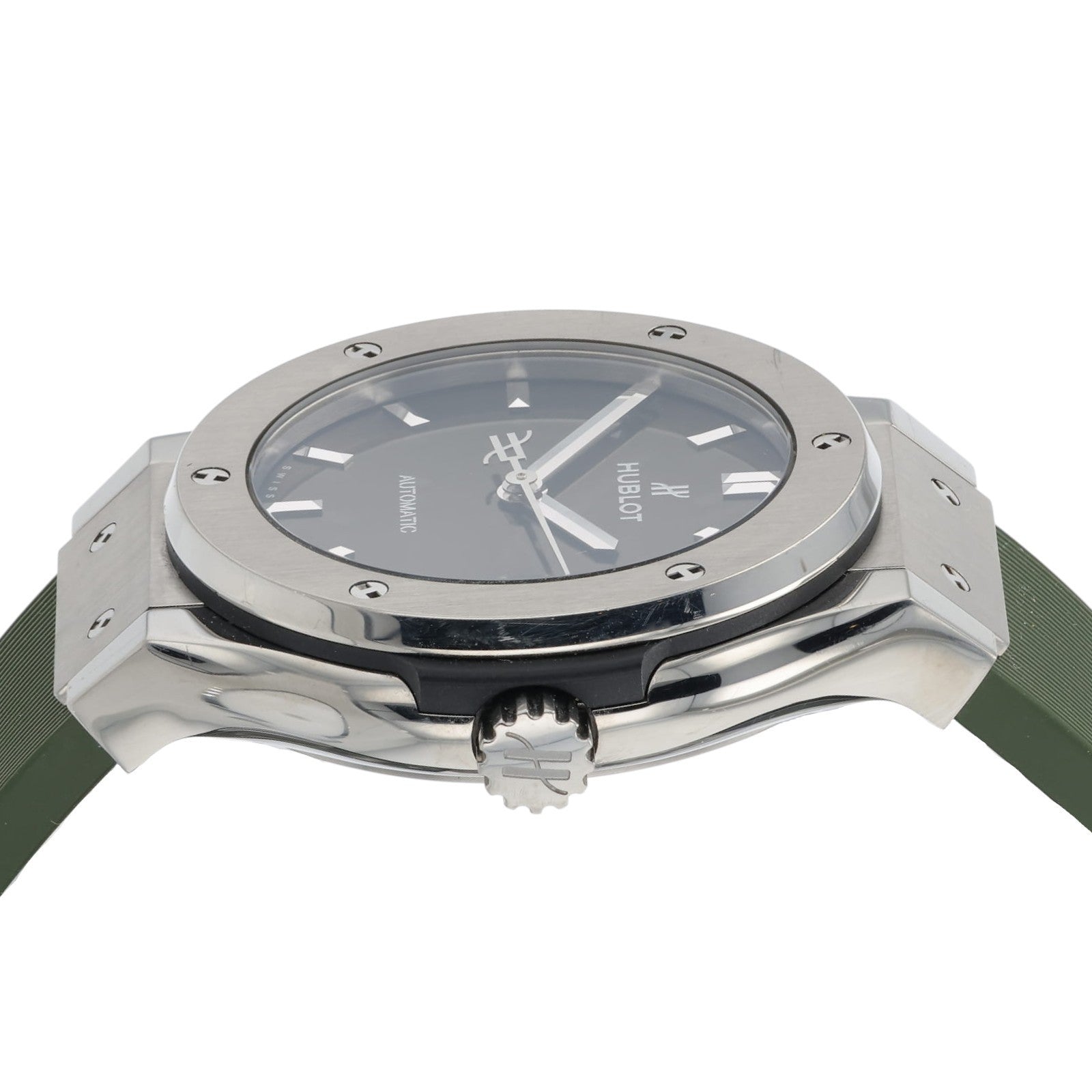 Hublot Classic Fusion Green Dial Titanium 38mm Auto Men's Watch - 565.NX.8970.LR