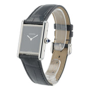 2025 Cartier Tank Stainless Steel Black Dial 25mm Quartz Men’s Watch WSTA0072