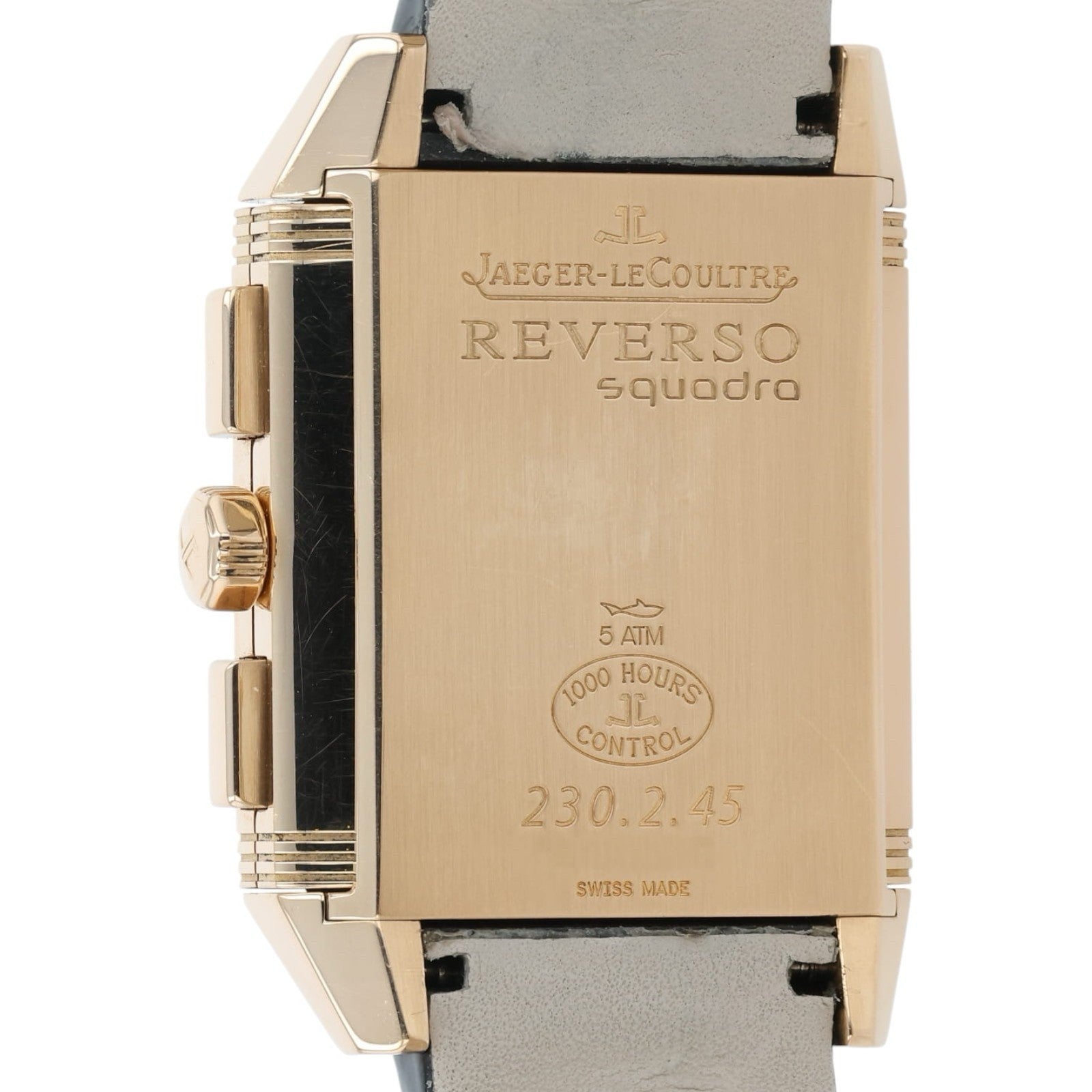 Jaeger LeCoultre Reverso 18k Rose Gold Silver Dial 35x41mm Automatic Q7012620