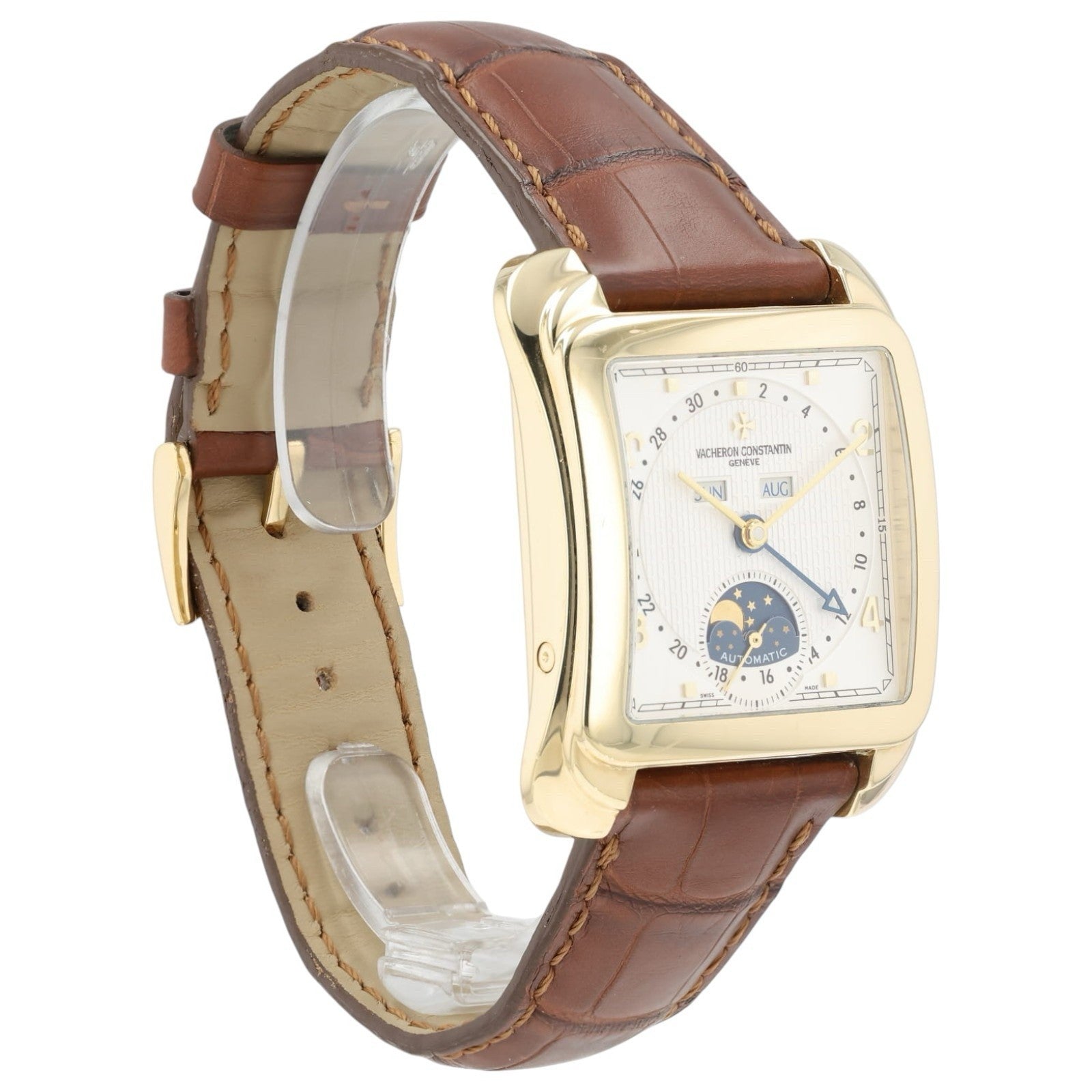 Vacheron Constantin Toledo White Dial 18k Yellow Gold 35.7x41mm Mens Watch 47300