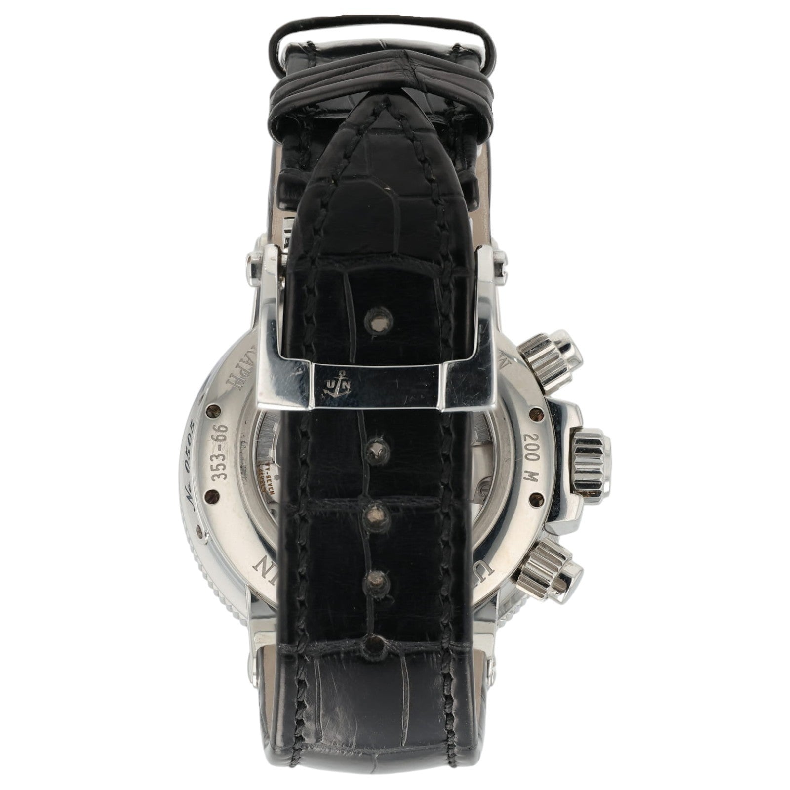 Ulysse Nardin Maxi Marine Ivory Dial Stainless Steel 41mm Automatic Mens 353-66
