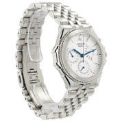 Credor Pacific Retrograde Silver Dial Steel 40mm Automatic Men's Watch GCBG997