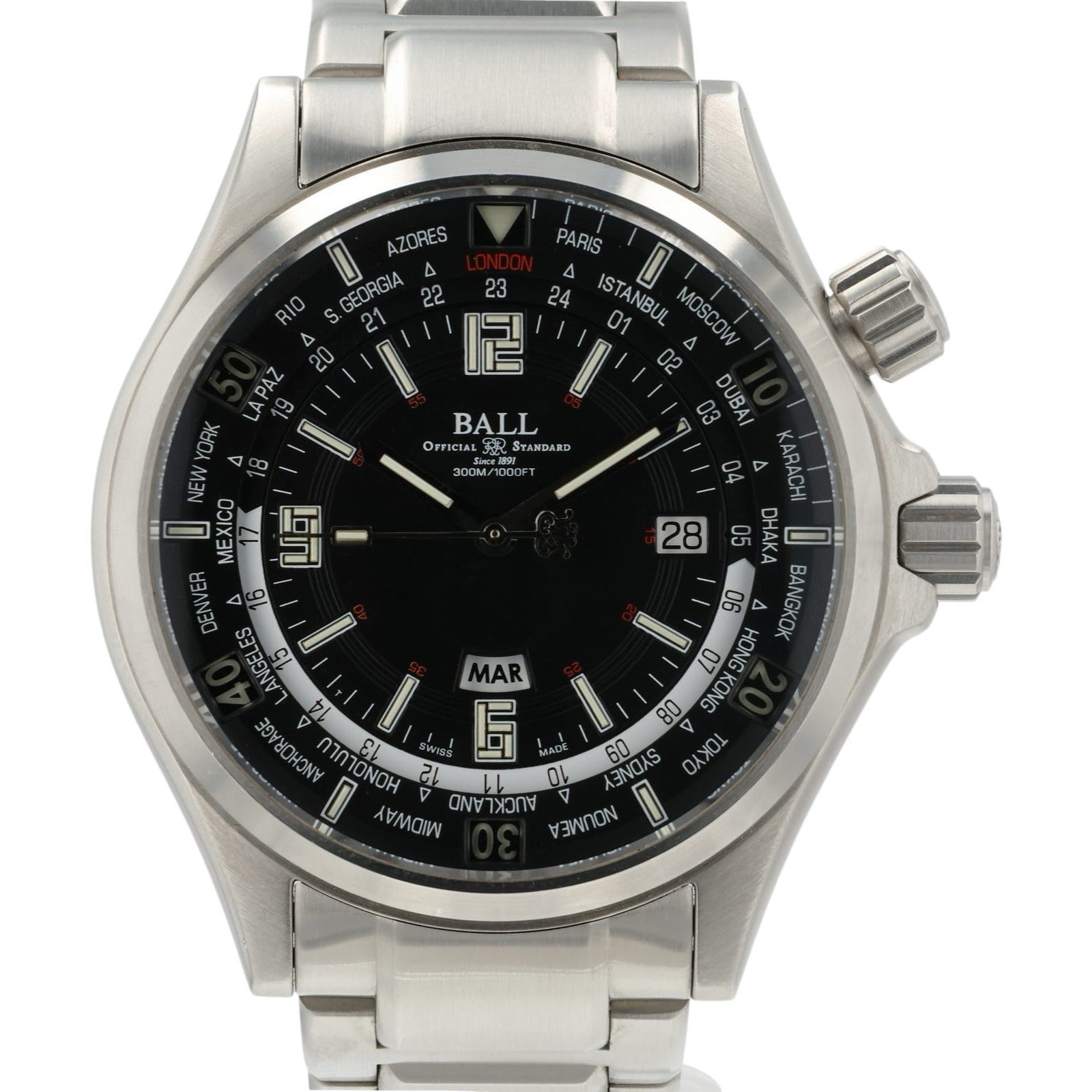 Ball Engineer Master II Black Dial Stainless Steel 45mm Automatic Men’s DG2022A