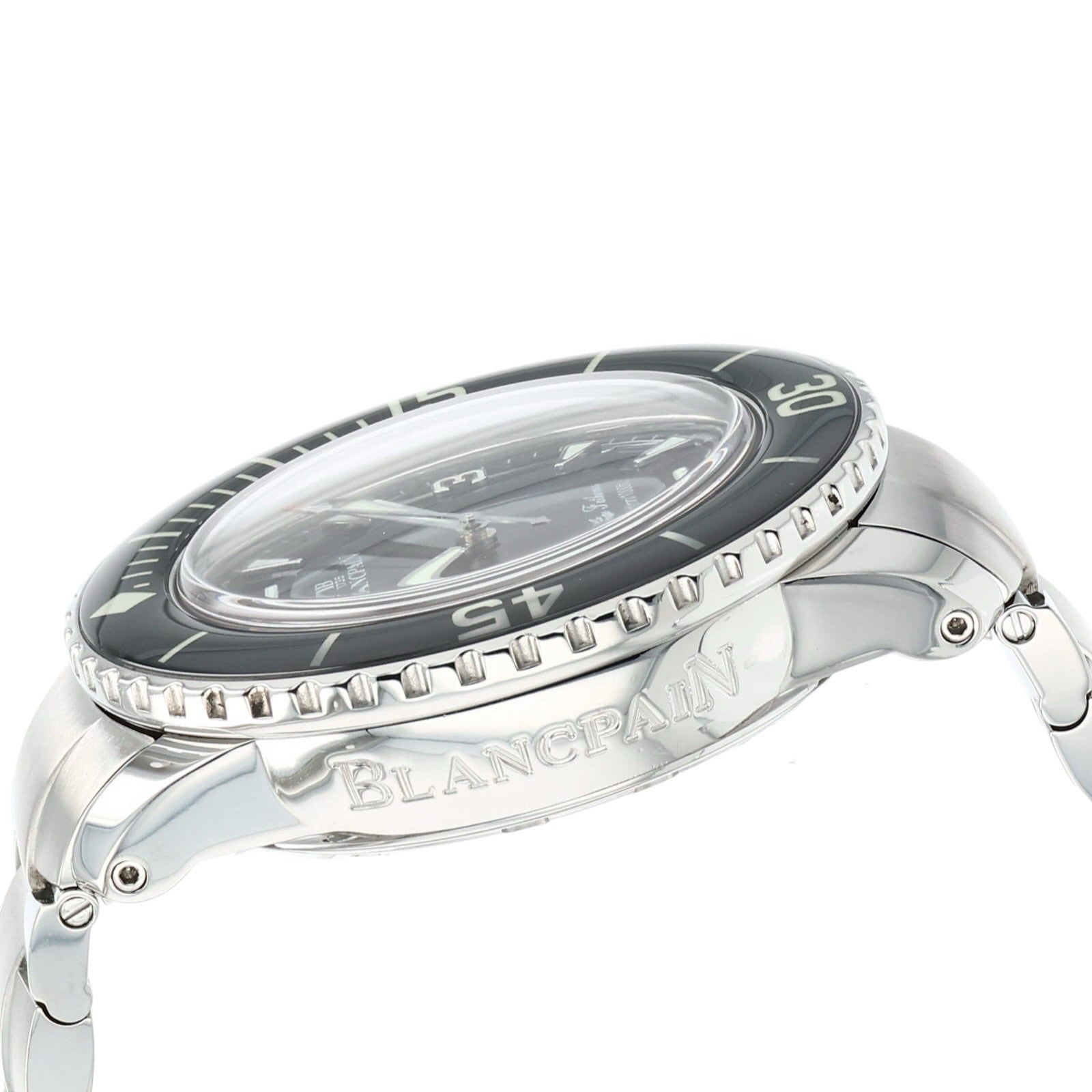 Blancpain Fifty Fathoms Stainless Steel Black Dial 45mm Automatic Men’s Watch