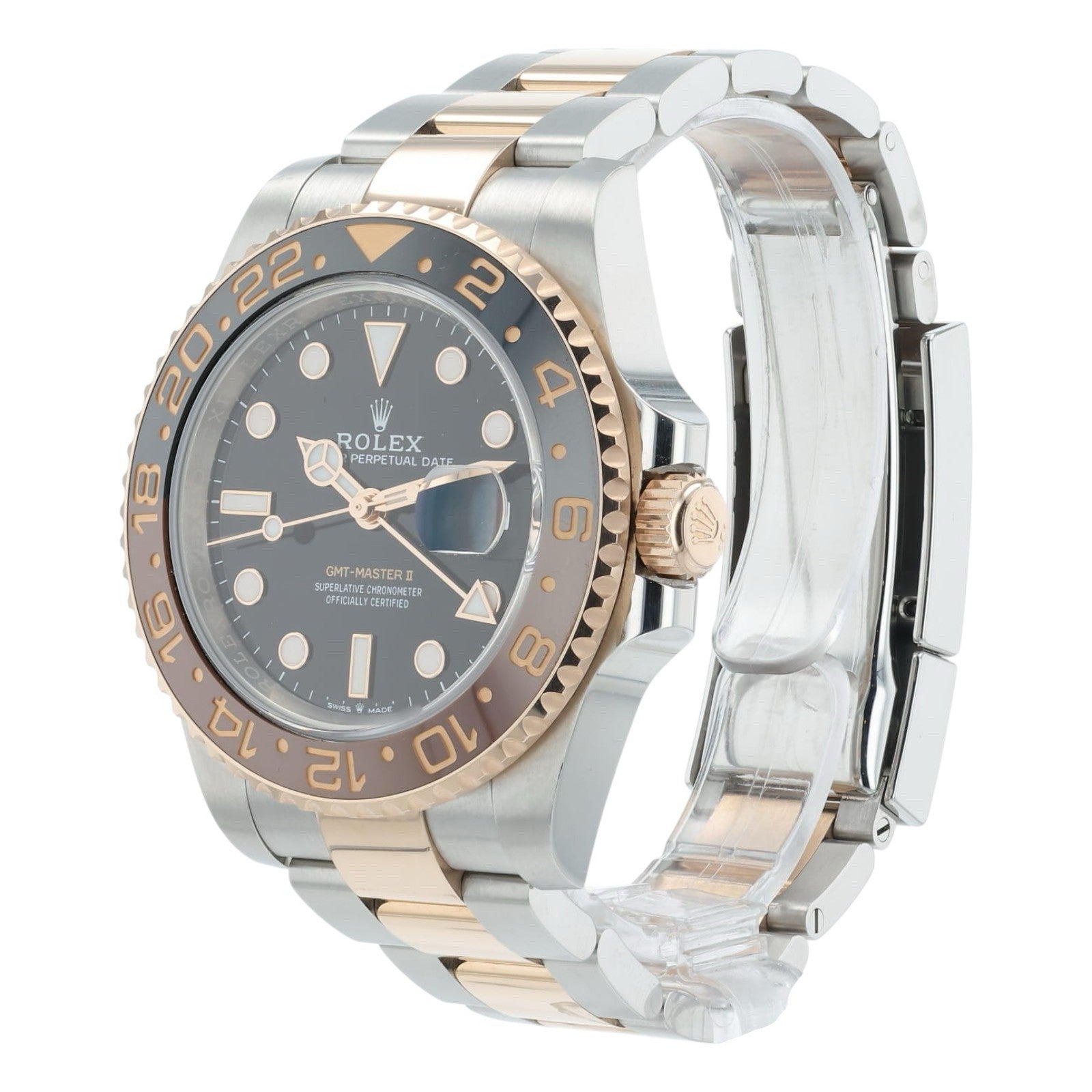 2024 Rolex GMT Black Dial Gold & Steel 40mm Automatic Men’s Watch 126711CHNR