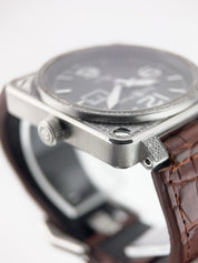 Bell & Ross BR01 Stainless Steel Black Dial 46mm Automatic Men’s Watch BR01-96