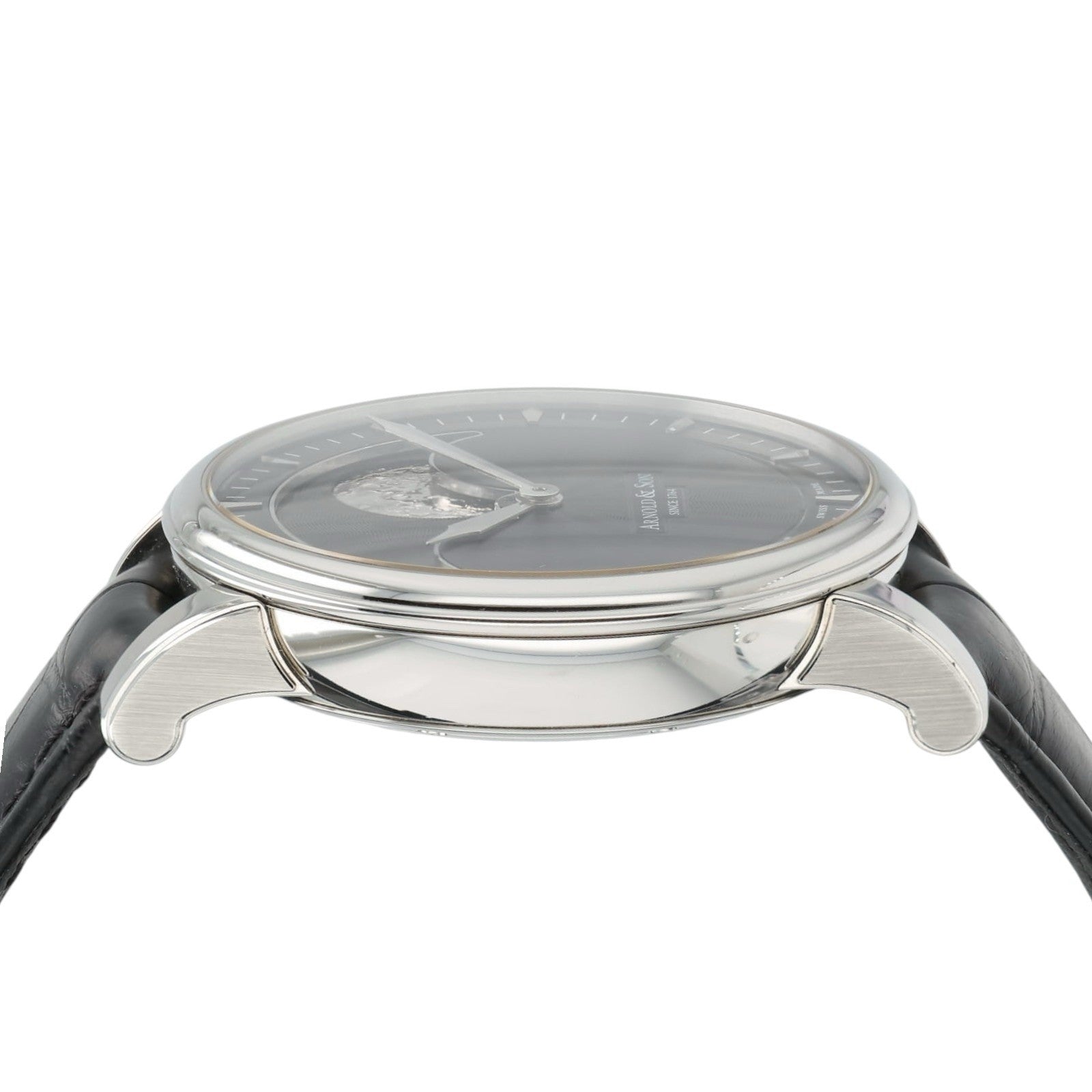 Arnold & Son Perpetual Moon Black Dial Steel 42mm Manual Mens 21.1.1.01.041